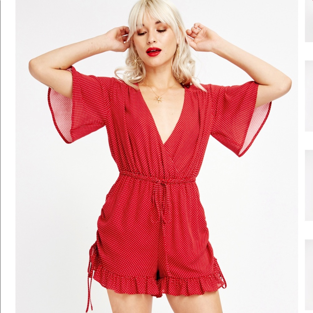 Los + Wander red polka dot  jumper - never worn